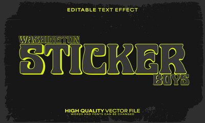 Retro classic text effect, editable text effect and vintage 3d font style bold shadow oldschool poster design