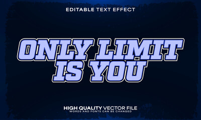 Motivation training text effect, editable text effect and fitness 3d font style bold shadow inspiration poster design
