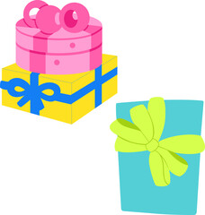 gift box with ribbon | Color box
