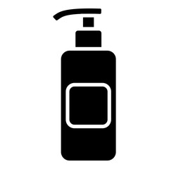 Fototapeta premium Soap pump bottle, lotion, skincare glyph solid icon