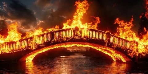 burning bridge 