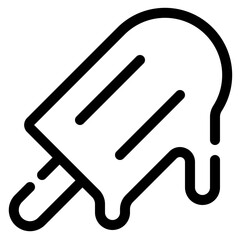 Popsicle Icon in Flat Style Suitable for Web, Apps, Presentation, or Printable Meanings