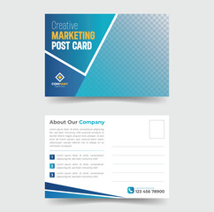 Clean Minimal Business Postcard Layout