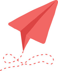 a pink paper plane design valentine day