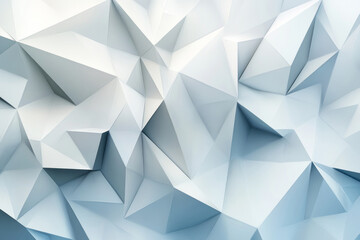stunning 3d geometric wallpaper featuring white low-poly background and abstract polygonal art for modern design with minimalist facetted surface and subtle triangular texture