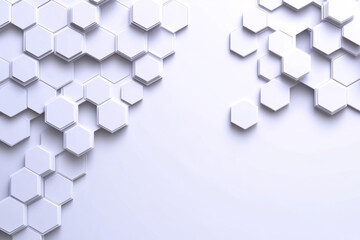 explore abstract 3d hexagon texture with geometric white hexagon pattern and minimalist hexagonal grid for modern clean white honeycomb background design