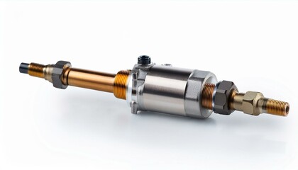 Close-up of a metallic industrial component.