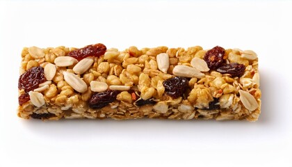 Obraz premium A delicious granola bar with nuts and dried fruit.