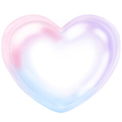 Pastel pink,purple, blue  Heart bubble ,Valentine love bubble