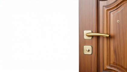 Obraz premium Modern Interior Door with Gold Handle