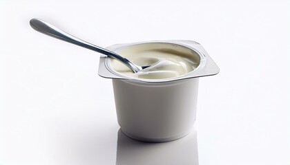 Creamy yogurt in a single-serving container.