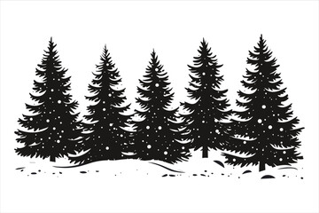 tree silhouette bundle
