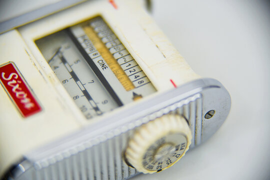 Netherlands. December 2024. Vintage lightmeter for old school photography.