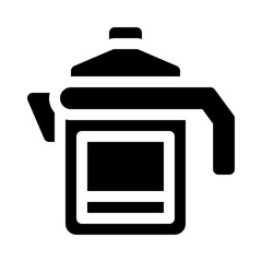 Coffee pot glyph icon