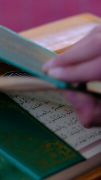 The Quran With its Pages Opened
