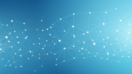 Fototapeta premium Minimalist Digital Connections: A Network of Light, Generative Ai