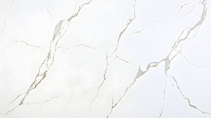 White Marble Surface With Thin Gray Veins