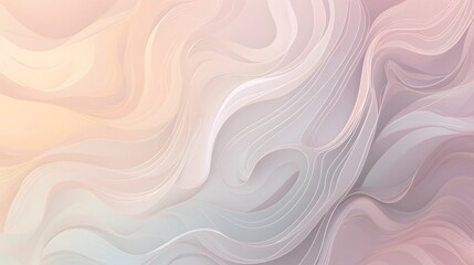 Fototapeta premium Dynamic abstract waves digital art soft color palette online gallery aesthetic design contemporary style