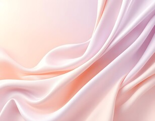 A soft flowing 3D fabric-like texture draped in gentle folds, glowing with soft light.