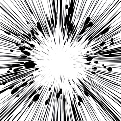 Dynamic Manga Zoom Effect with Transparent Background
