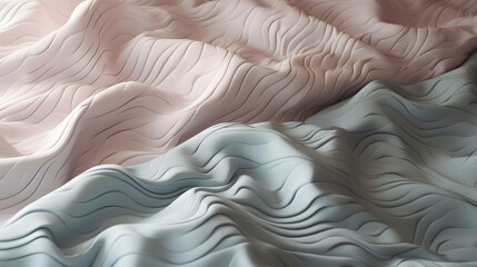 Obraz premium Fabric texture showcase studio setting textile photography soft colors close-up view textile design inspiration