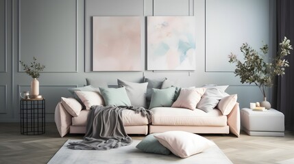 Relaxing living room decor modern home interior design inspiration calm environment wide angle comfort and style