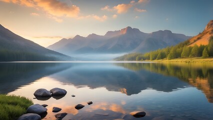 lake in mountains