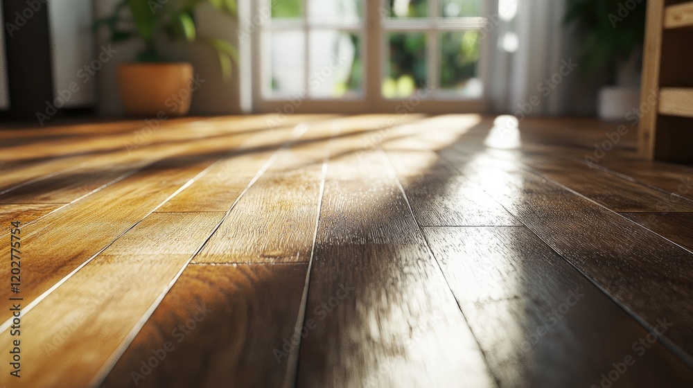 Poster a close-up image featuring textured wooden planks with natural grain patterns, perfect for enhancing
