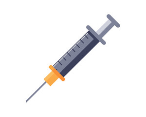 Syringe Icon Vector. Doctors often use syringes to prevent and treat malignant diseases