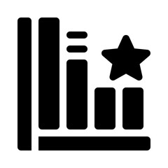 Rating bar glyph icon