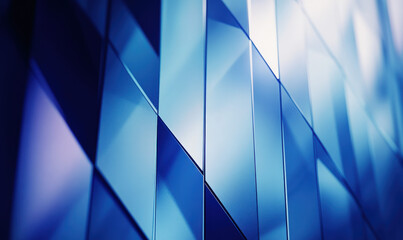 Exterior Wall Decoration of Modern Architecture with Geometric Shape Splicing