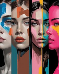 Collage of Diverse Faces Representing Human Diversity, Inclusivity, and Unity Across Ethnicities, Races, and Cultures.

