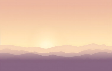 Fototapeta premium Sunset and sunrise in the misty mountains with clouds and fog over a tranquil valley and lake