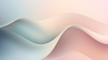 Flowing abstract waves digital art soft color palette modern design aesthetic viewpoint