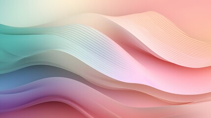 Obraz premium Flowing waves of colorful abstract patterns digital artwork modern aesthetic soft gradient background top-down view visual harmony