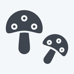 Obraz premium Icon Mashroom. related to Kindergarten symbol. glyph style. design editable