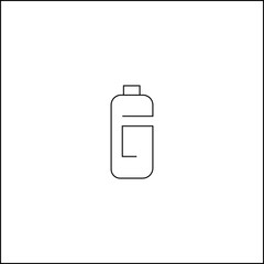 Abstract letter G logo in the shape of a bottle
