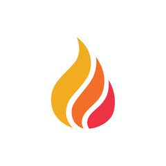 Fire vector, fire flame logo design icon