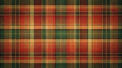 Rustic Autumnal Plaid Fabric Texture A Seamless Pattern for Design Projects