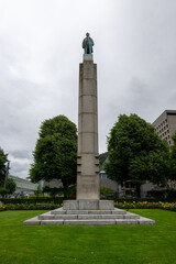 Obraz premium Christian Michelsen Statue - Bergen, Norway