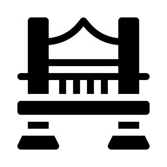 Bridge glyph icon