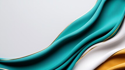 Fototapeta premium Abstract Blue Gold and White Wave Texture Background