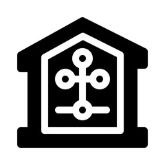 Fototapeta premium Smart Home glyph icon
