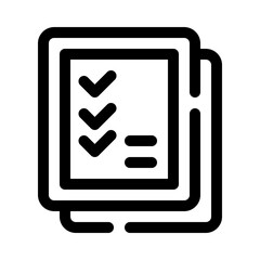 Checklist line icon