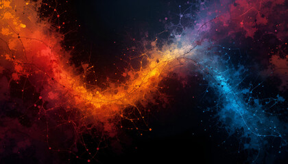 Fototapeta premium Colorful background with space