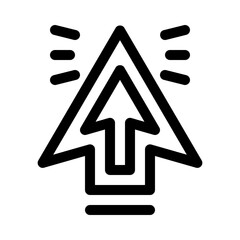 Pointer line icon
