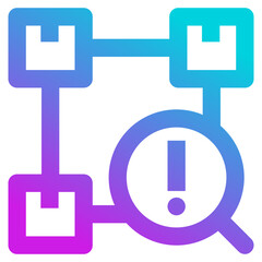 Fototapeta premium Supply Disruption Icon 