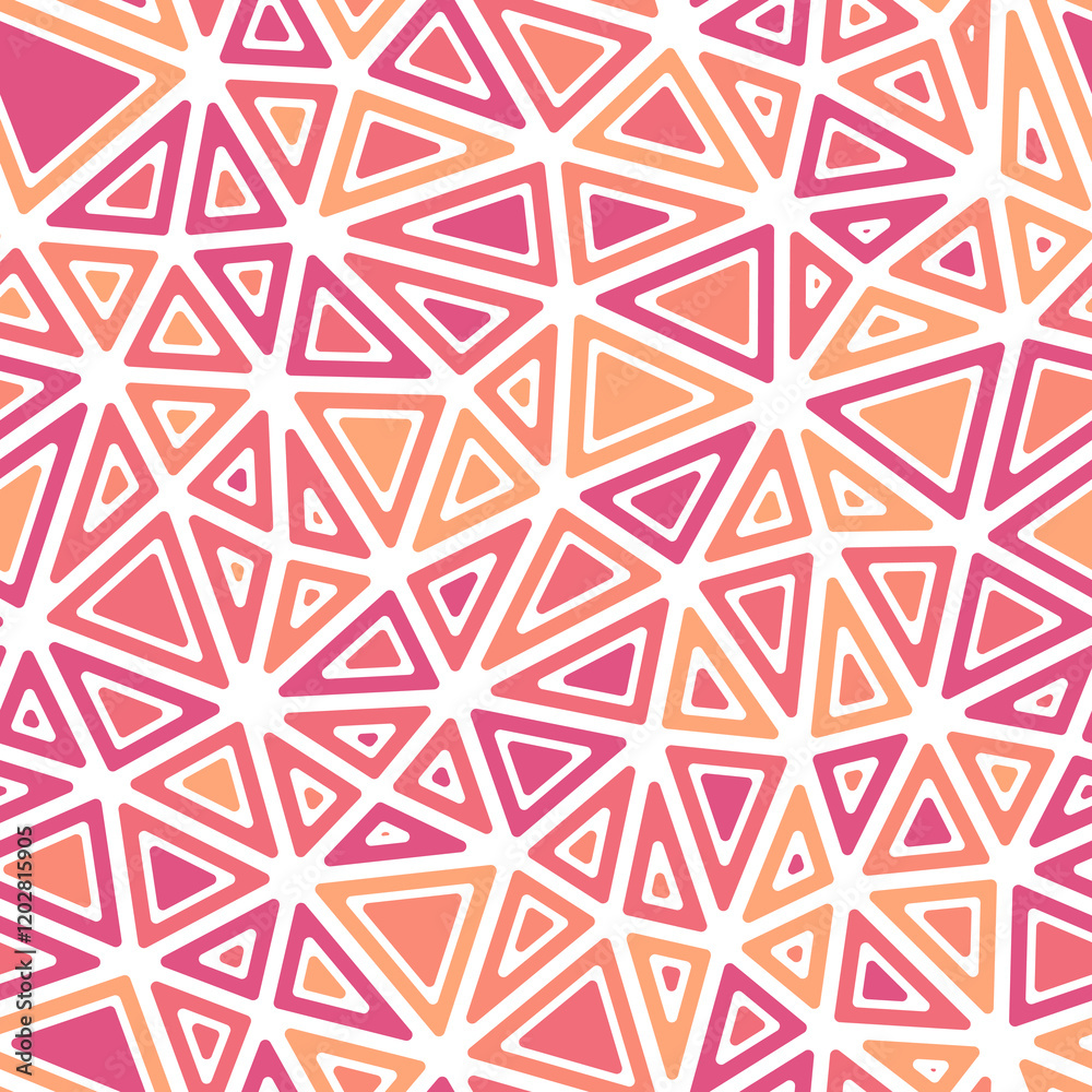 Poster abstract background with geometric mosaic shapes. rounded solid shapes in frames. medium triangles s