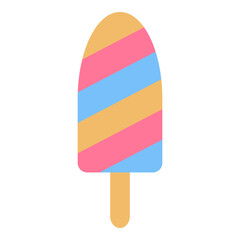 Colorful dun ice cream vector