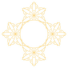 Gold mandala pattern